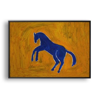 Blue Horse / 일러스트 액자
