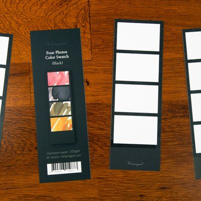 네 컷 사진 컬러스와치 Impression 30매 02_Black