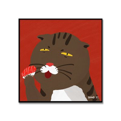 입안에 바다가 휘몰아친다는 고양이 Bond St작가