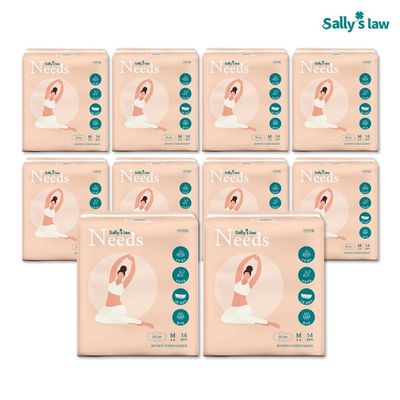 샐리의법칙 니즈원 Super흡수 생리대 중형(14P)x10팩