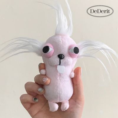 [데데리트]귀여운 핑크 헤롱헤롱치와와 메롱 인형키링