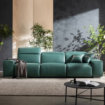 베시 이태리통가죽 전동리클라이너 4인소파 KC4130