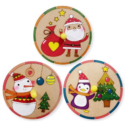 크리스마스 산타 눈사람 펭귄 팽이 만들기