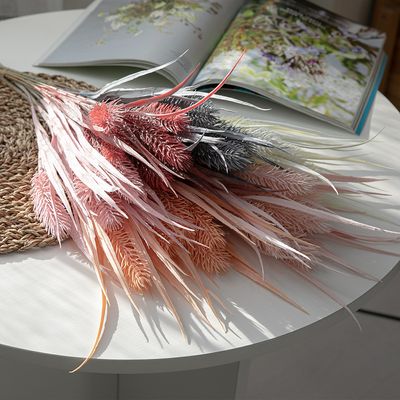 억새풀 조화 녹색 식물 칼라 부쉬 48cm 6컬러