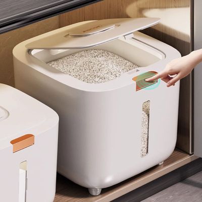 쌀통 압축 밀폐 15kg 대용량 밀폐 실링 R596