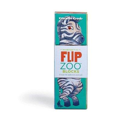 [Crocodile creek]  African Animals Flip Zoo Magnetic Puzzle