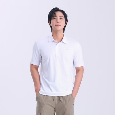 골피아 남자 스포츠 반팔 티셔츠 골프웨어 화이트