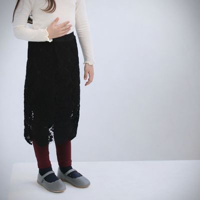 [예루예나]여아 스커트 자가드 레이어드