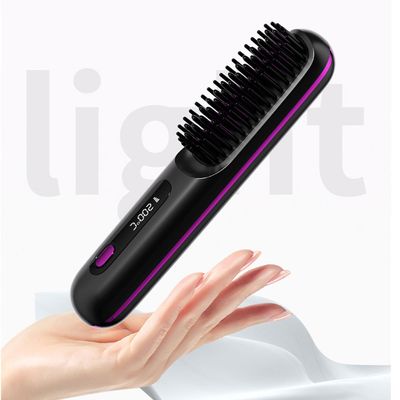 휴대용 무선 빗고데기 C타입 충전 브러시 고데기