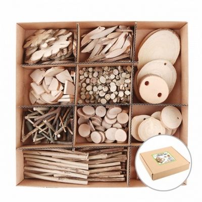 유니아트 만들기공예세트 천연나무A 12종 미술놀이