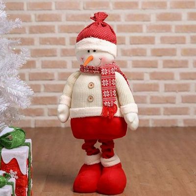 롱다리 크리스마스 눈사람 문장식 크리스마스 인형 매장 장식 겨울 데코(WFLRL0H)