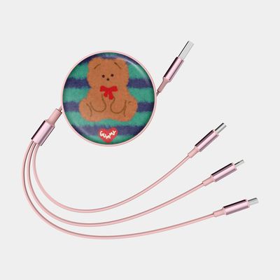 gummy rug time [릴 타입 충전 케이블]