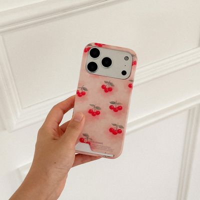 blur cherry 디자인 [카드수납 폰케이스]