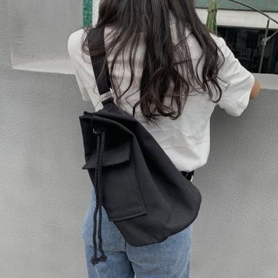 폴라 캔버스 캐주얼 힙색 크로스백