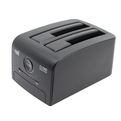 2.5 HDD/3.5 HDD 2Bay 도킹스테이션 원터치 백업 블랙