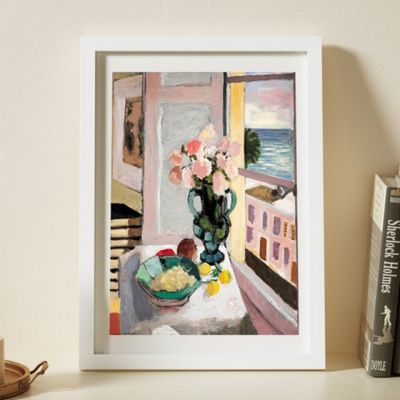 작품 사진 인테리어 우드 액자 화이트