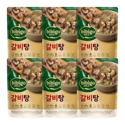 든든한 CJ 비비고 갈비탕 400g x 6입 가정용 간편식 즉석국물요리