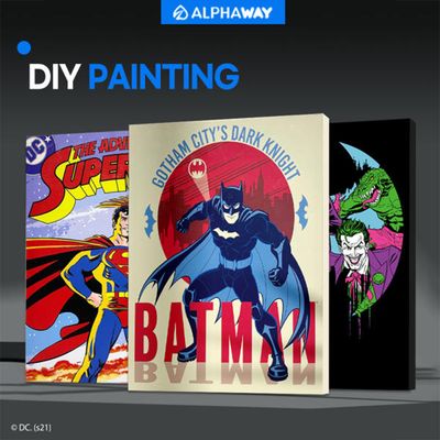 DC코믹스 그림그리기 배트맨 슈퍼맨 다크나이트 40x50