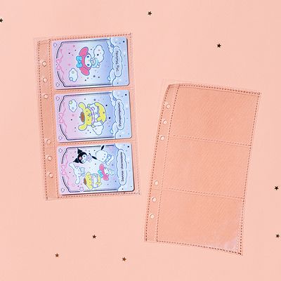 비온뒤 데코포켓 A6 바인더 리필 양면 - 가로 3단