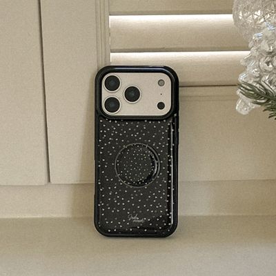 heart drizzle 디자인 [블랙 에폭시 범퍼케이스]