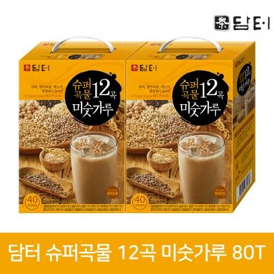 담터 슈퍼곡물 12곡 미숫가루 40T 2개