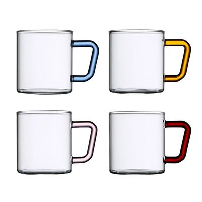 비전글라스 컬러핸들 머그 305ml x 4P(WFI15ZT)