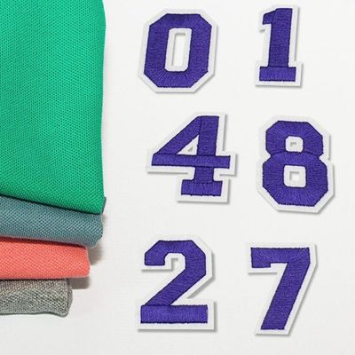 리폼옷와펜 의류 패치 숫자 보라(WFIFH41)