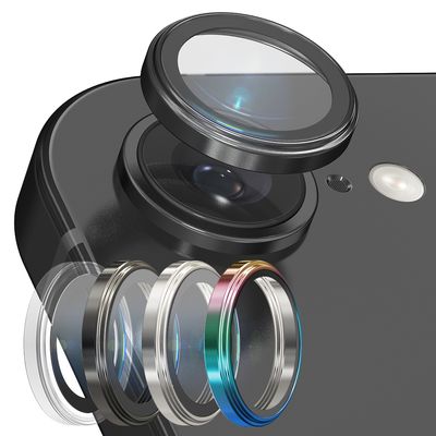 아이폰 17e 메탈링 카메라 렌즈 강화유리 1매