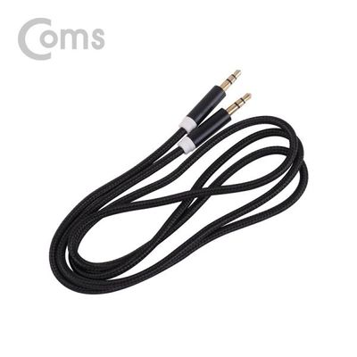 스테레오  1M 3극 AUX  3.5 M/M 나일론 피복 Black