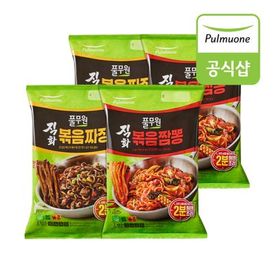 풀무원 직화볶음짜장2인X2개+직화볶음짬뽕2인 x 2개