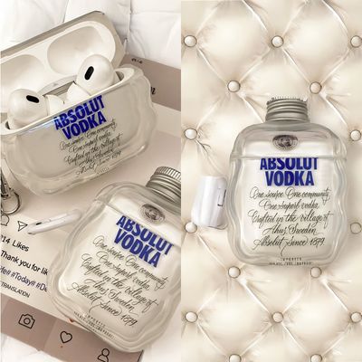 깔끔한 보드카 모양 충격방지 에어팟 프로 케이스