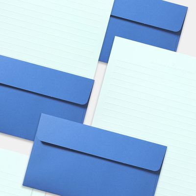 블루톤 편지지 20장 + 봉투 10장