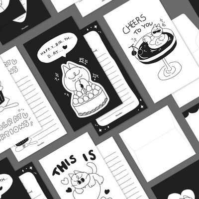 리틀두들 미니편지지 Series.2 생일축하