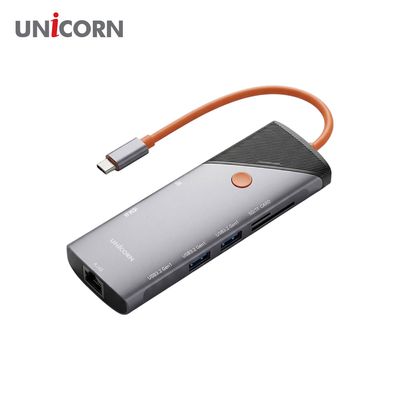 유니콘 8IN1 기가LAN/HDMI USB멀티허브 PD90W충전 4K
