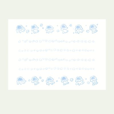 방울방울 해파리 메모지