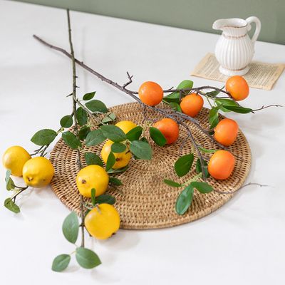 과일 모형 가지 귤 배 유주 78cm 모조 인조 장식