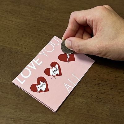 LUCKY SCRATCH CARD 럭키 스크래치 카드 편지지