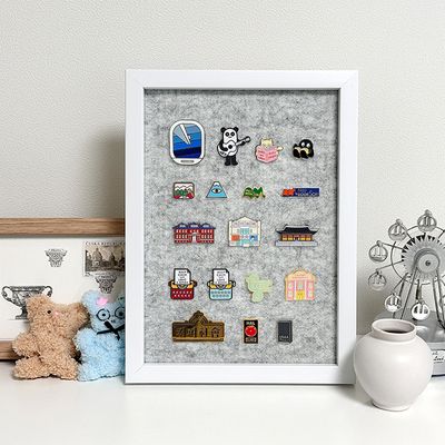 뱃지 프레임 A4 핀 뱃지 보관 소호 액자