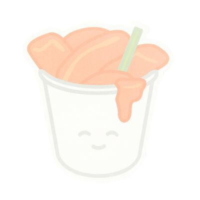 아트박스 컵볶이 점착메모지