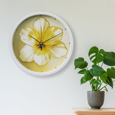 CFC-062 황금꽃 프레임 무소음 벽시계(WE954C3)