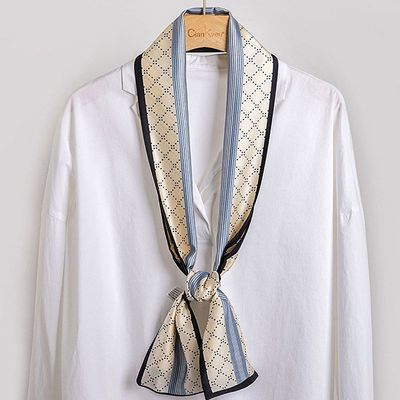 여성 쁘띠 실크 롱스카프 헤어 장식(WFK52VV)