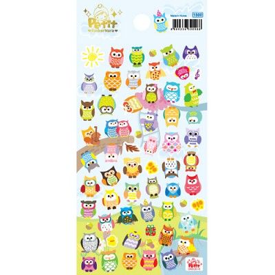 DA5132 큐티오울 동물 캐릭터 캐스팅 스티커