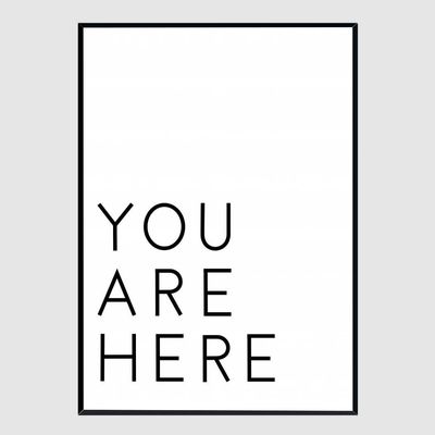 (네모)사무실액자 You Are Here A3사이즈(WFIOCFJ)