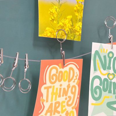 사진 집게 폴라로이드 엽서 세트 실버(WFIF6US)