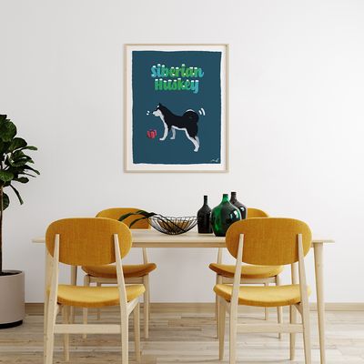 시베리안 허스키 | Siberian Huskey, 츄디 작가 그림