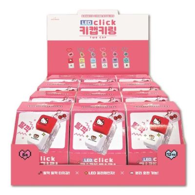 아트박스 산리오 LED 키캡 키링 2구 1box 12개입