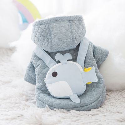 [봉봉펫닷컴] 강아지 고양이 윈터 웨일 백 자켓