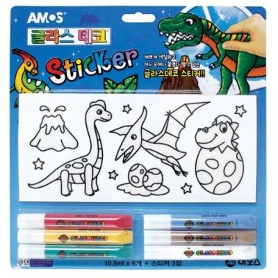 [아모스] 글라스데코스티커 공룡만들기 [개/1] 336916