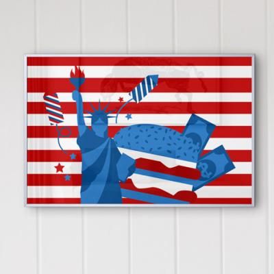 iq084-아메리칸드림_중형메탈액자