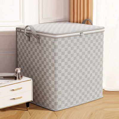 모던체크 접이식 이불정리함 옷정리함 3size